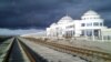 An empty railway station in the city of Bereket, Turkmenistan. The only country in Central Asia that has not officially registered any coronavirus cases within its borders, Turkmenistan has suspended the operation of passenger trains amid reports of COVID-19 infections.