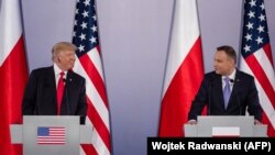 Andrzej Duda və Donald Trump 