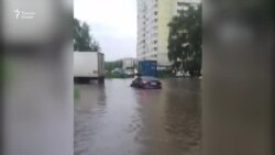 Муҳоҷири тоҷик обхезии вайронгари Маскавро сабт кард