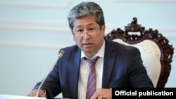 Daniyar Narymbaev faces charges of corruption, bribe-taking, and abuse of office.