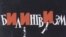 Плякат Уладзіміра Крукоўскага пра "Білінгвізм". 