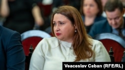 Judecătorea Livia Mitrofan la Adunarea Generală a judecătorilor.