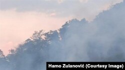 Fotografiju požara u okolini Srebrenice ustupio je mještanin Hamo Zulanović, 4. septembar 2024.
