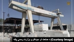 کارخانه پروسس سنگ مرمر در ننگرهار