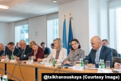 Сьвятлана Ціханоўская на міністэрскай сустрэчы