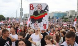 Під час акції протесту в Мінську 6 вересня 2020 року