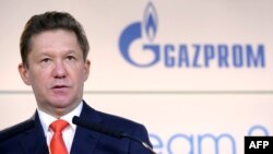 Russian energy group Gazprom Chief Executive Aleksei Miller