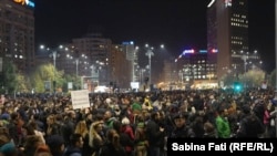 Proteste antiguvernamentale la Bucureşti