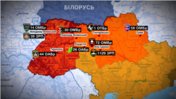 Подразделения украинской армии вблизи границы с Беларусью