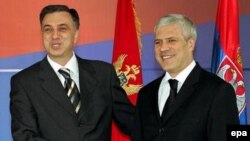 Predsednik Srbije Boris Tadić i predsednik Crne Gore Filip Vujanović