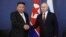 Liderii nord-coreean și rus, Kim Jong-un și Vladimir Putin