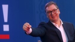 Predsednik Srbije Aleksandar Vučić na skupu u Nišu, 17. maj 2025.