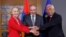 Belgium - European Council President Antonio Costa and European Commission President Ursula von der Leyen meet Armenian Prime Minister Nikol Pashinian, Brussels, July14, 2025.