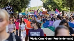 Montenegro pride u Podgorici održan pod sloganom "Đe su naša prava?" 28. septembra 2024.