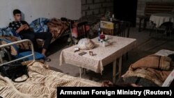 Podrum kao sklonište u Stepanakertu, glavnom gradu Nagorno Karabaha. 