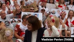 Светлана Тихановская в центре Вашингтона встретилась с сотнями представителей белорусской диаспоры. 18 июля 2021 года