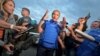 IAEA Director-General Rafael Grossi speaks with journalists after he and a part of the IAEA mission came back from the Zaporizhzhya nuclear power plant at a Ukrainian checkpoint in the Zaporizhzhya region on September 1.