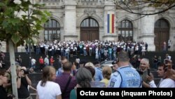 Magistrații au protestat în repetate rânduri împotriva diverselor modificări legislative făcute de ministrul justiției, Tudorel Toader.