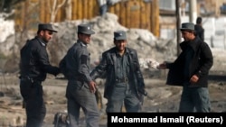 Ооганстан. Кабул шаары. Ооганстандын коопсуздук күчтөрү жардыруудан кийин. 