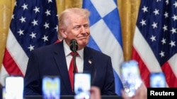 Președintele SUA, Donald Trump, ține un discurs cu ocazia unei ceremonii organizate în cinstea Zilei Independenței Greciei, la Washington, pe 26 martie 2026.