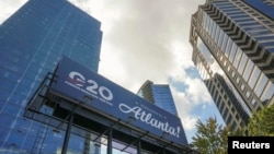 Логотип зустрічі міністрів G20 в Атланті, США