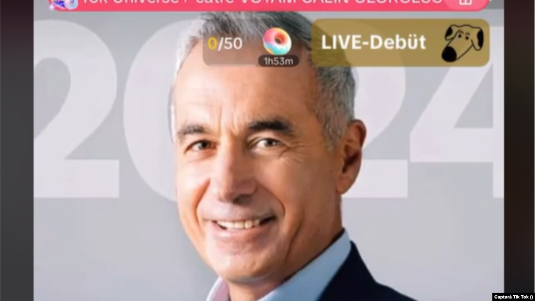 Călin Georgescu, candidat independent cotat cu șanse mici în alegerile prezidențiale, a beneficiat de o campanie agresivă pe rețeaua socială TikTok, care în România are 9 milioane de conturi.