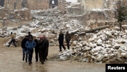 Сириянын Маарет аль-Нуман шаары,  5-январь, 2016-жыл.