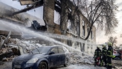 Последствия одного из российских налетов на Киев