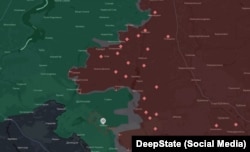 DeepState map, situation at the front, Lyman direction