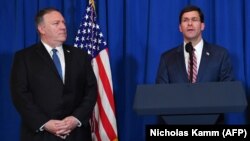 ABŞ-nyň döwlet sekretary Maýk Pompeo we goranmak sekretary Mark Esper