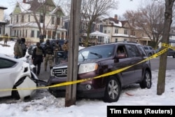 Автомобиль Рене Николь Гуд, застреленной сотрудником миграционной службы в Миннеаполисе, США, 7 января 2026 года