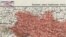 UKRAINE – Fragment of "Overview map of Ukrainian lands", compiled by Stepan Rudnytsky (1917)