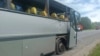 Автобус, який перевозив білоруських дітей, був атакований дроном на Брянщині. Фото від 17 червня 2026 року. 