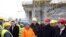 Boris Tadić u poseti gradilištu dela autoputa E-80 na istočnom kraku Koridora 10, od Niša do Dimitrovgrada, 22. decembar 2011.