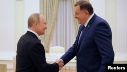 Susret Vladimira Putina i Milorada Dodika u Kremlju u Moskvi 20. septembra 2022.
