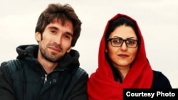 Arash Sadeghi (left) and his wife, Golrokh Iraei