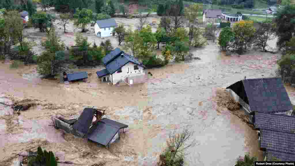 Poplave u Fojnici, srednja Bosna, 4. oktobra 2024.