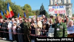 Protest în Piața Marii Adunări Naționale de la Chișinău, imagine de arhivă.