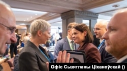 Марыя Калесьнікава і Сьвятлана Ціханоўская, Мюнхэн, 13 лютага 2026 году