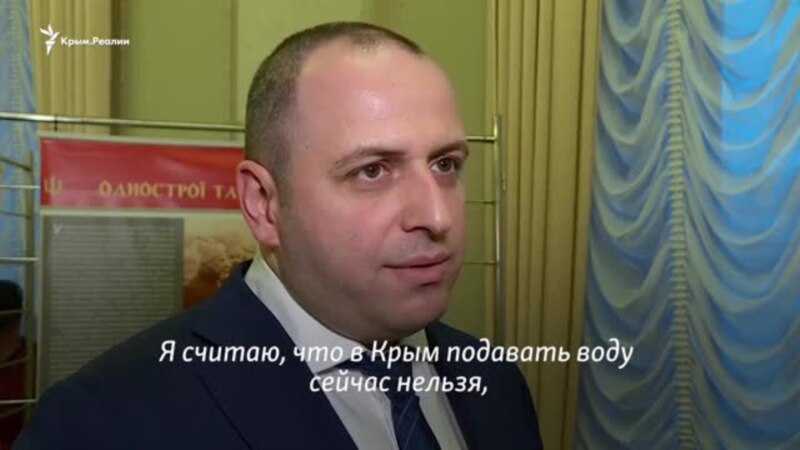 «Men qarşı çıqar edim» – Rustem Umerov Qırımğa suv satuv aqqında ayta (video)