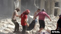 Передмістя Алеппо після російського бомбардування, Сирія, 11 жовтня 2016 року 