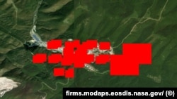 Пожежу зафіксувала система фіксації пожеж NASA FIRMS