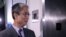 Former associate U.S. deputy attorney general Bruce Ohr enters an elevator after testifying behind closed doors before two Republican-led congressional committees on August 28. 