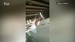 Садамаи ду мошин дар зери як пули Душанбе