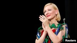 Cate Blanchett színésznő a 77. Velencei Filmfesztiválon.