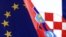Zastave Hrvatske i EU, ilustrativna fotografija