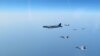 AT SEA -- A U.S. Air Force B-52H Stratofortress, deployed to the region, conducts joint exercises in Arabian Sea, June 1, 2019