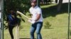 Bosnia and Herzegovina, Tuzla, Migrant playing cricket, video grab, May, 2021