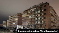 Поврежденный дом в ауле Новая Адыгея