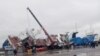 Ленобласть: на судостроительном заводе перевернулся корабль